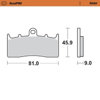 Moto-Master RoadPRO Sinter Front Brake Pad (FD0319)