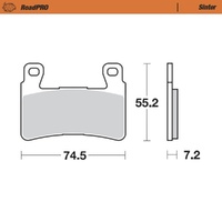 Moto-Master RoadPRO Sinter Front Brake Pad (FD0258)