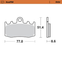 Moto-Master RoadPRO Sinter Front Brake Pad (FD0320)