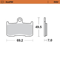 Moto-Master RoadPRO Sinter Front Brake Pad (FD0351)