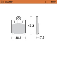 Moto-Master RoadPRO Sinter Front Brake Pad (FD0352)