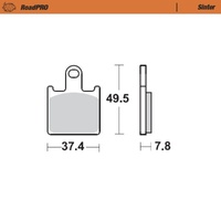 Moto-Master RoadPRO Sinter Front Brake Pad (FD0419)