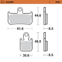 Moto-Master RoadPRO Sinter Front Brake Pad (FD0407)