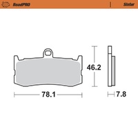 Moto-Master RoadPRO Sinter Front Brake Pad (FD0441)