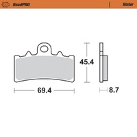 Moto-Master RoadPRO Sinter Front Brake Pad (FD0497)