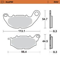 Moto-Master RoadPRO Sinter Front Brake Pad (FD0515)