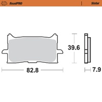 Moto-Master RoadPRO Sinter Front Brake Pad (FD0521)