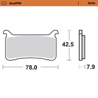 Moto-Master RoadPRO Sinter Front Brake Pad (FD0537)