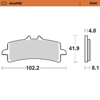 Moto-Master RoadPRO Sinter Front Brake Pad (FD0415)