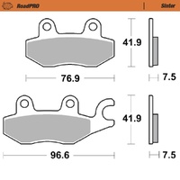 Moto-Master RoadPRO Sinter Front Brake Pad (FD0163)