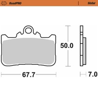 Moto-Master RoadPRO Sinter Front Brake Pad