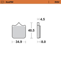 Moto-Master RoadPRO Sinter Front Brake Pad (FD0466)
