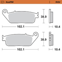 Moto-Master RoadPRO Sinter Rear Brake Pad (FD0130)