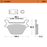 Moto-Master RoadPRO Sinter Rear Brake Pad (FD0150)
