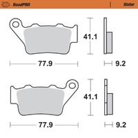 Moto-Master RoadPRO Sinter Rear Brake Pad (FD0206)