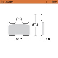 Moto-Master RoadPRO Sinter Rear Brake Pad (FD0272)