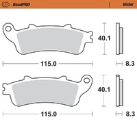 Moto-Master RoadPRO Sinter Rear Brake Pad (FD0253)