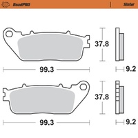 Moto-Master RoadPRO Sinter Rear Brake Pad (FD0446)