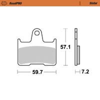 Moto-Master RoadPRO Sinter Rear Brake Pad (FD0572)