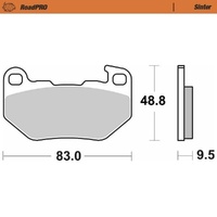 Moto-Master RoadPRO Sinter Rear Brake Pad