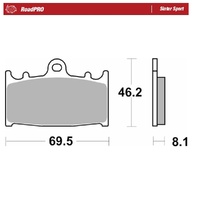 Moto-Master RoadPRO Sinter Sport Brake Pad (FD0143)