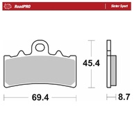 Moto-Master RoadPRO Sinter Sport Brake Pad (FD0497)