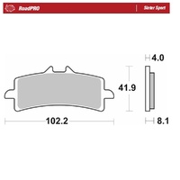 Moto-Master RoadPRO Sinter Sport Brake Pad (FD0415)