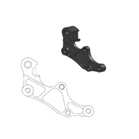 Moto-Master Caliper Adapter Bracket - Black Front 320mm (Supermoto Street)