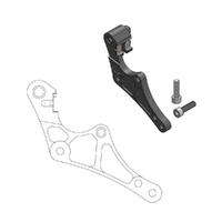 Moto-Master Caliper Adapter Bracket - Black Front 320mm (Supermoto Street)(Magura)