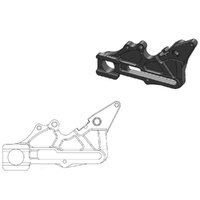 Moto-Master Caliper Adapter Bracket - Black Rear 240mm (Factory Disc)(Magura Caliper)