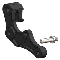 Moto-Master Caliper Adapter Bracket - Black Front 280mm
