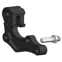 Moto-Master Caliper Adapter Bracket - Black Front 280mm