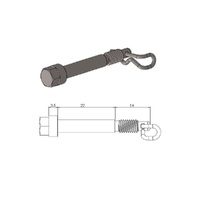 Moto-Master Brake Pad Pin