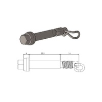 Moto-Master Brake Pad Pin