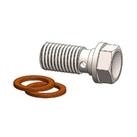 Moto-Master Spare Part - Banjo bolt M8x1.00 (single banjo + double washer)