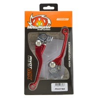 Moto-Master Pivot MX Forged Red Lever Set - GasGas/Husqvarna (Braktec)