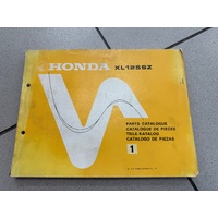 Parts Book Honda XL125SZ- ED