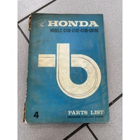 Parts Book Honda C100/ C102 / C105 / CD105