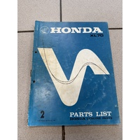 Parts Book Honda XL70