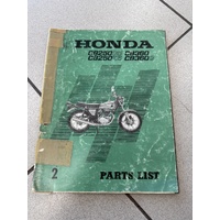 Parts Book Honda CB250G5 / CB250K5 / CB360 / CB360G