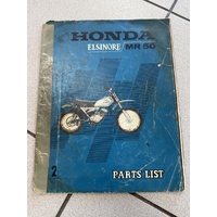 Parts Book Honda MR50 Elsinore