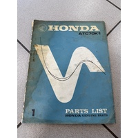 Parts Book Honda ATC70