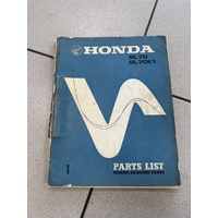 Parts Book Honda SL70