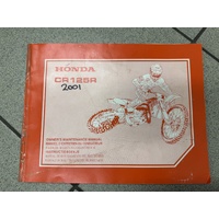 Owners Manual / Book Honda CR125R