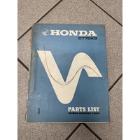 Parts Book Honda CT70K3