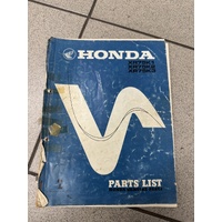 Parts Book Honda XR75