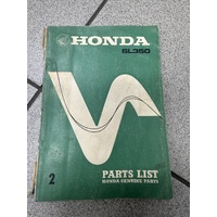 Parts Book Honda SL350