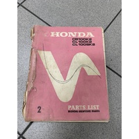 Parts Book Honda CB100K2 / CL100K2 / CL100SK2