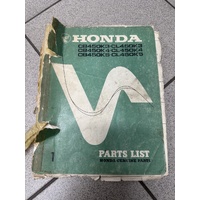 Parts Book Honda CB450K3/K4/K5 & CL450K3/K4/K5
