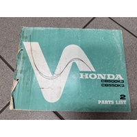 Parts Book Honda CB500K3 / CB550K3